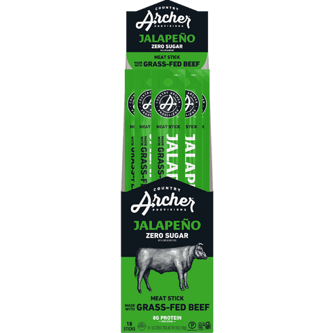 Country Archer Jalapeno grass-fed beef stick multipack