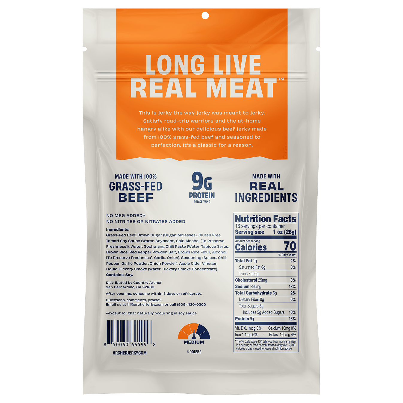 Korean Sweet 'N Spicy Beef Jerky