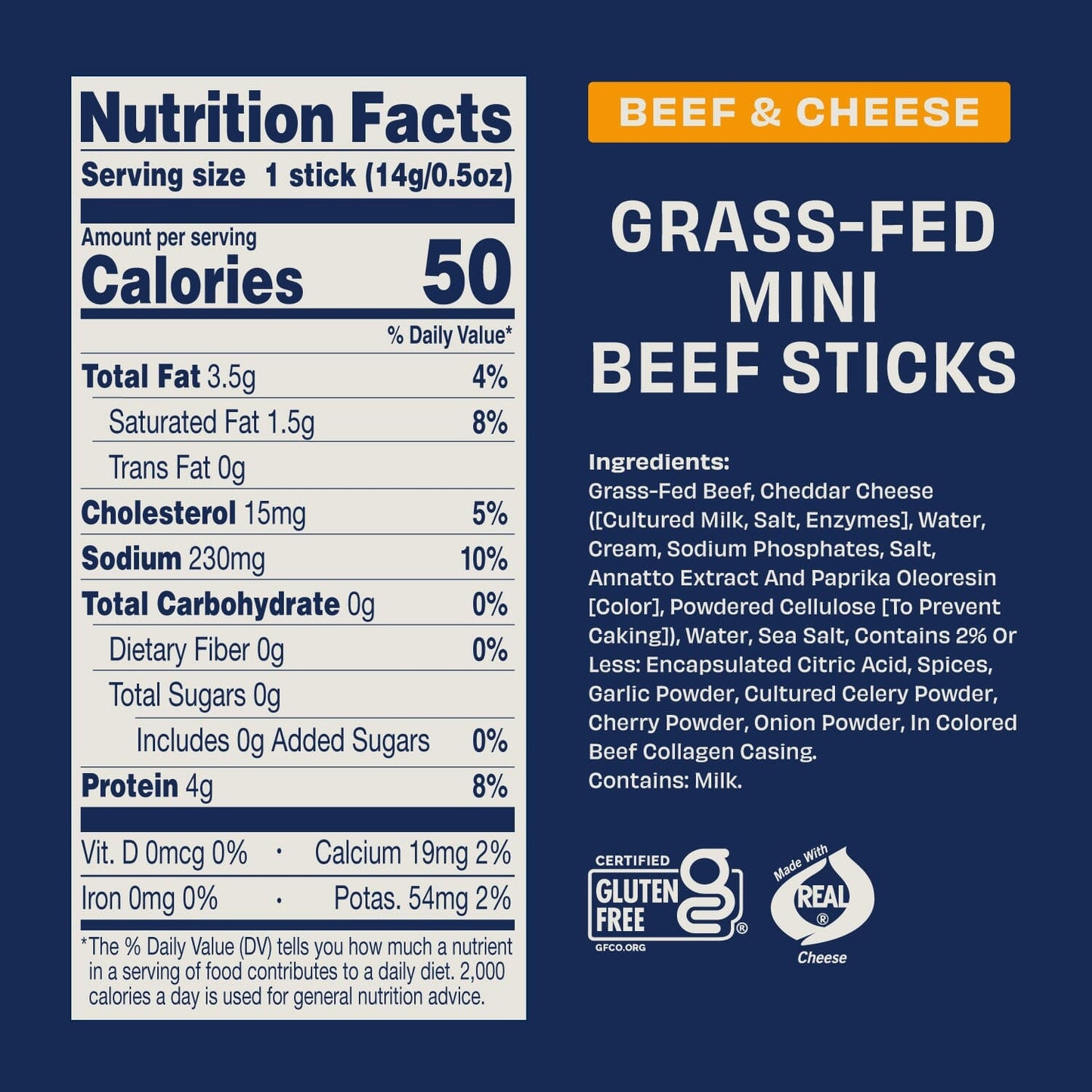Beef & Cheese Mini Sticks