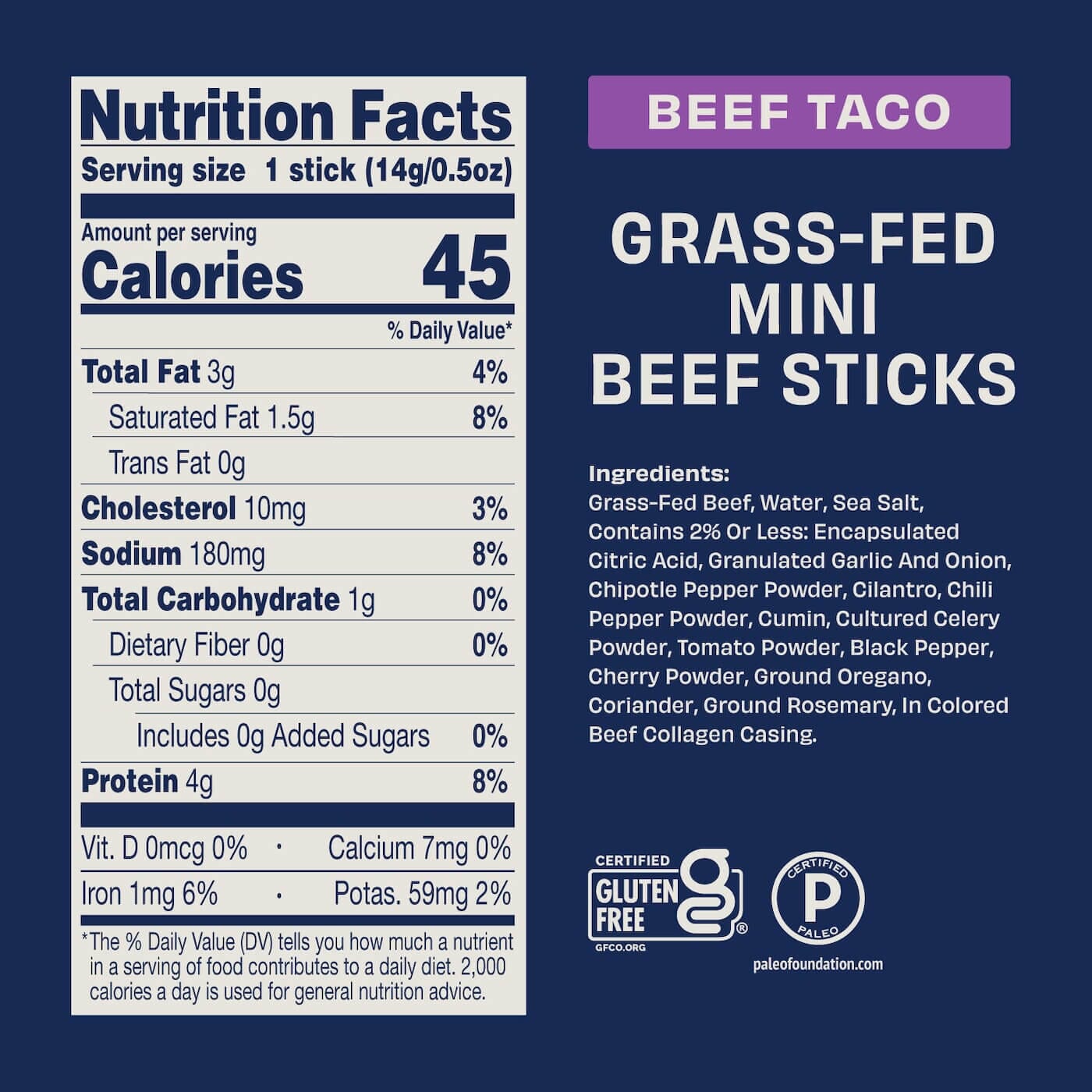 Beef Taco Mini Sticks