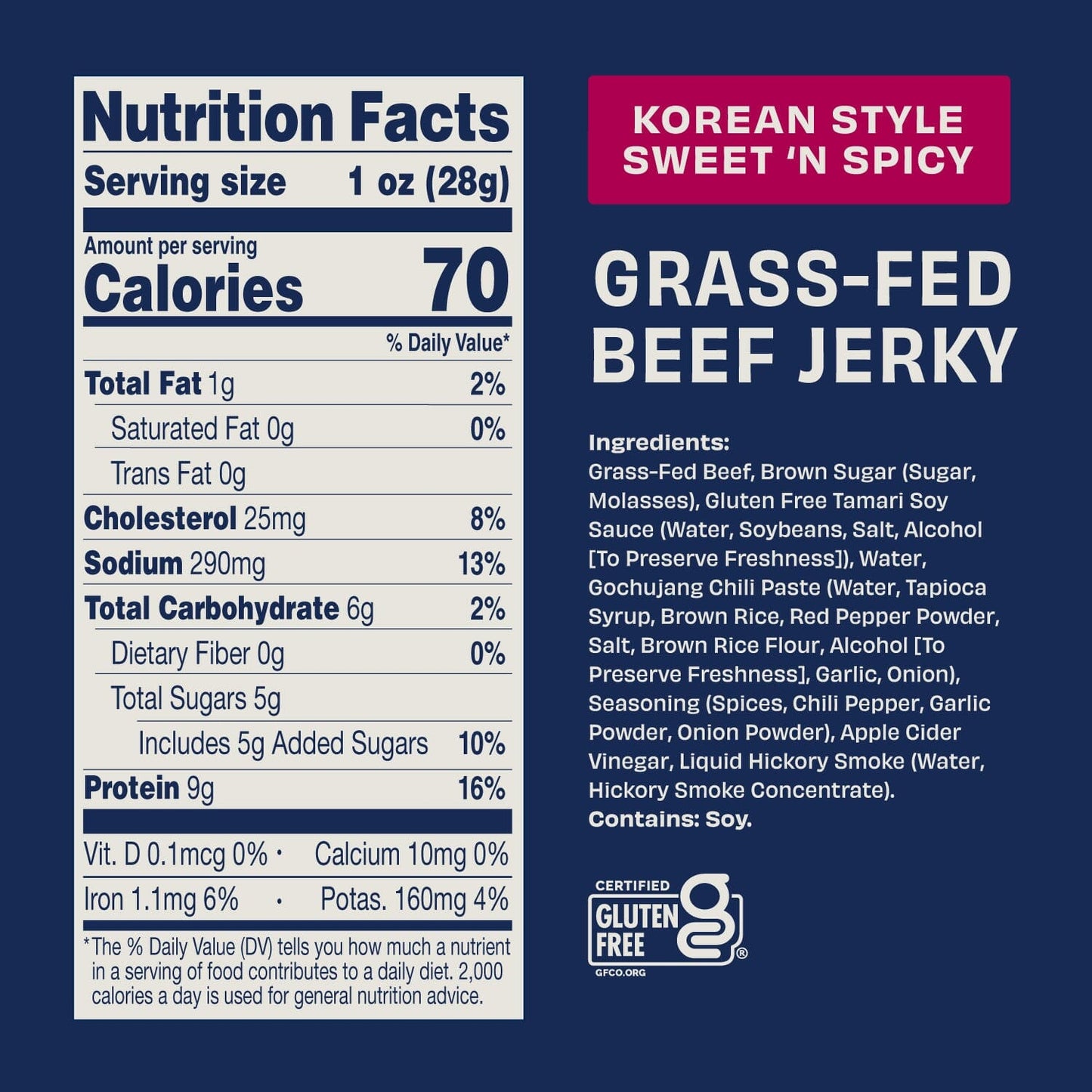 Korean Sweet 'N Spicy Beef Jerky